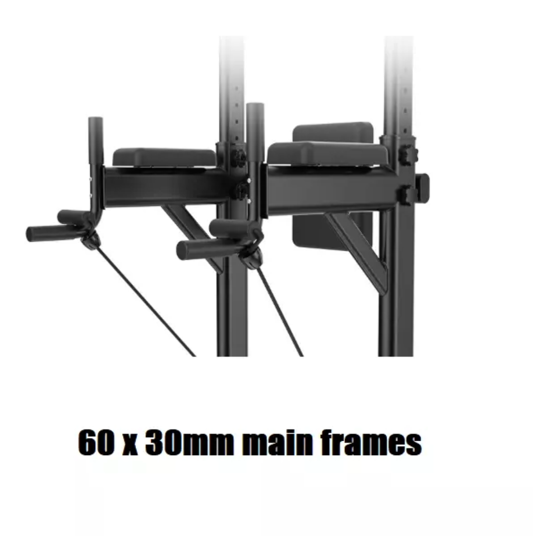 Adjustable Chin Up Pull Up Power Tower Station Workout