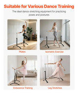 Gymnastic Bar Horizontal Ballet Barre High Bar For Home Gym Training
