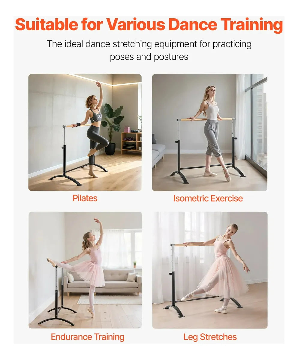Gymnastic Bar Horizontal Ballet Barre High Bar For Home Gym Training