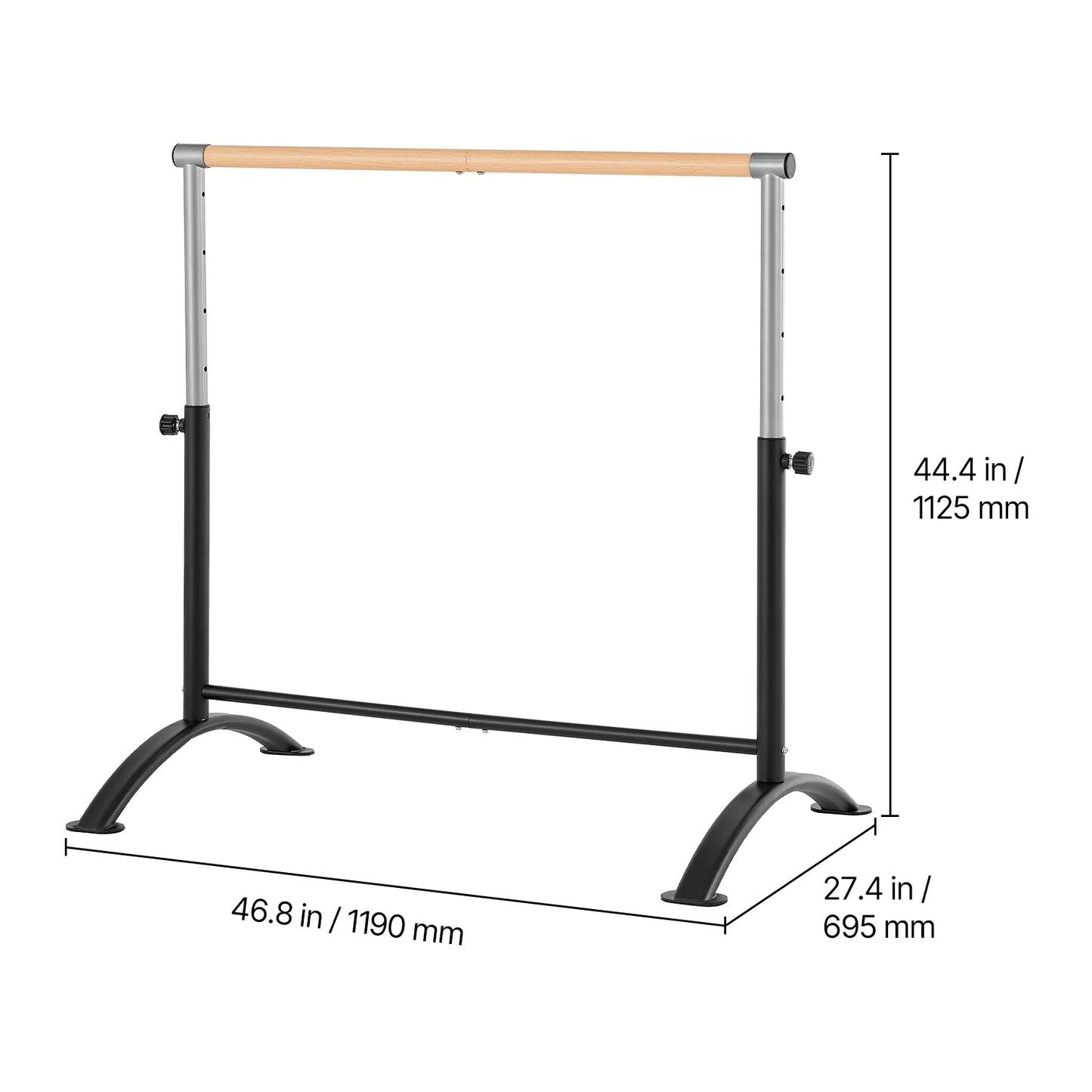 Gymnastic Bar Horizontal Ballet Barre High Bar For Home Gym Training