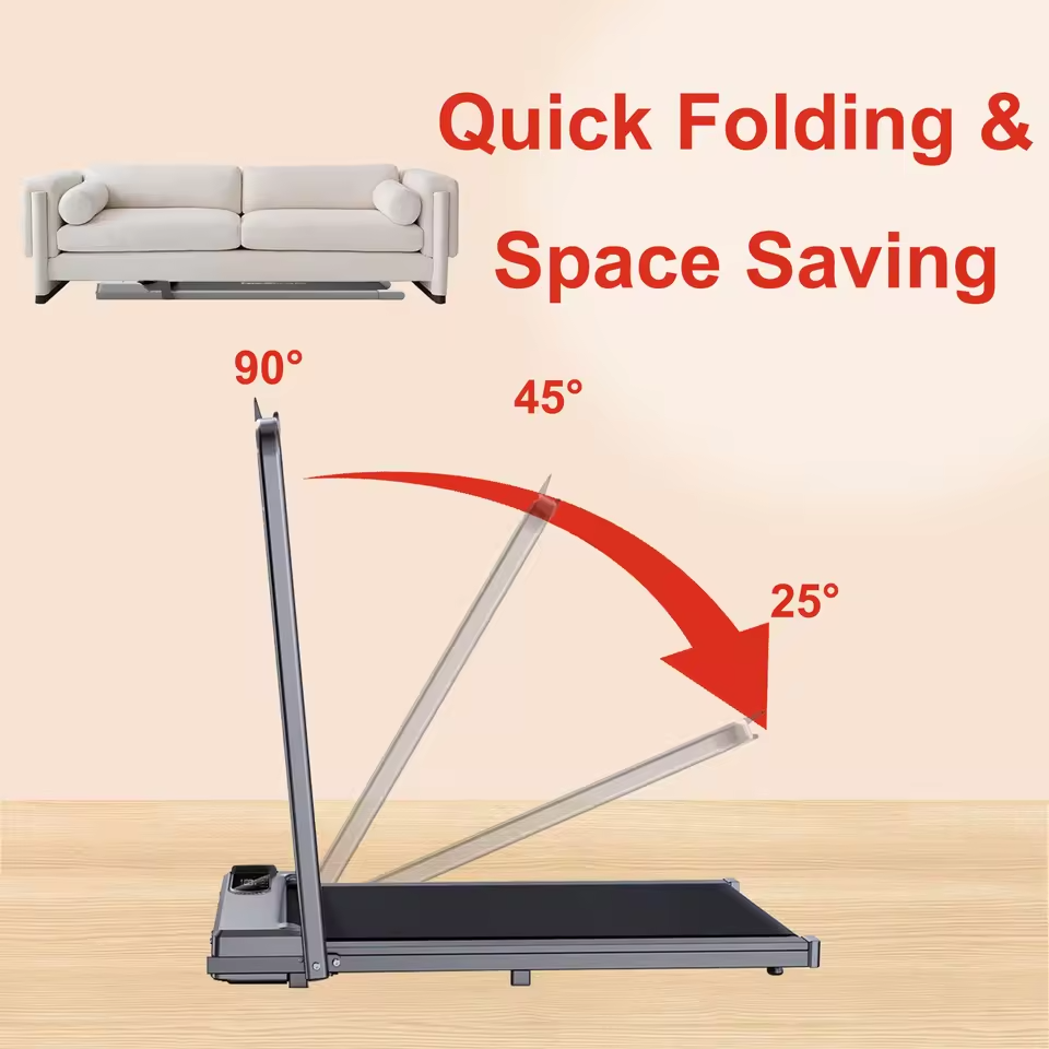 Foldable Walking Pad Treadmill Compact Flat