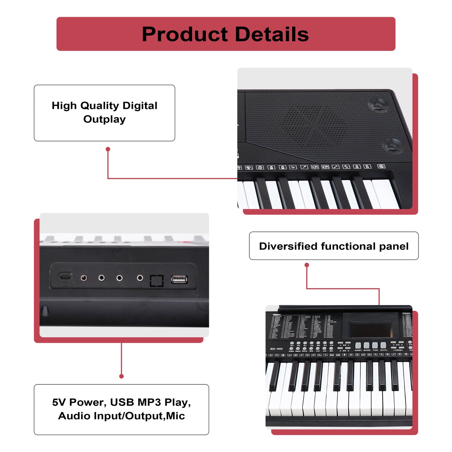 Electric Keyboard Piano