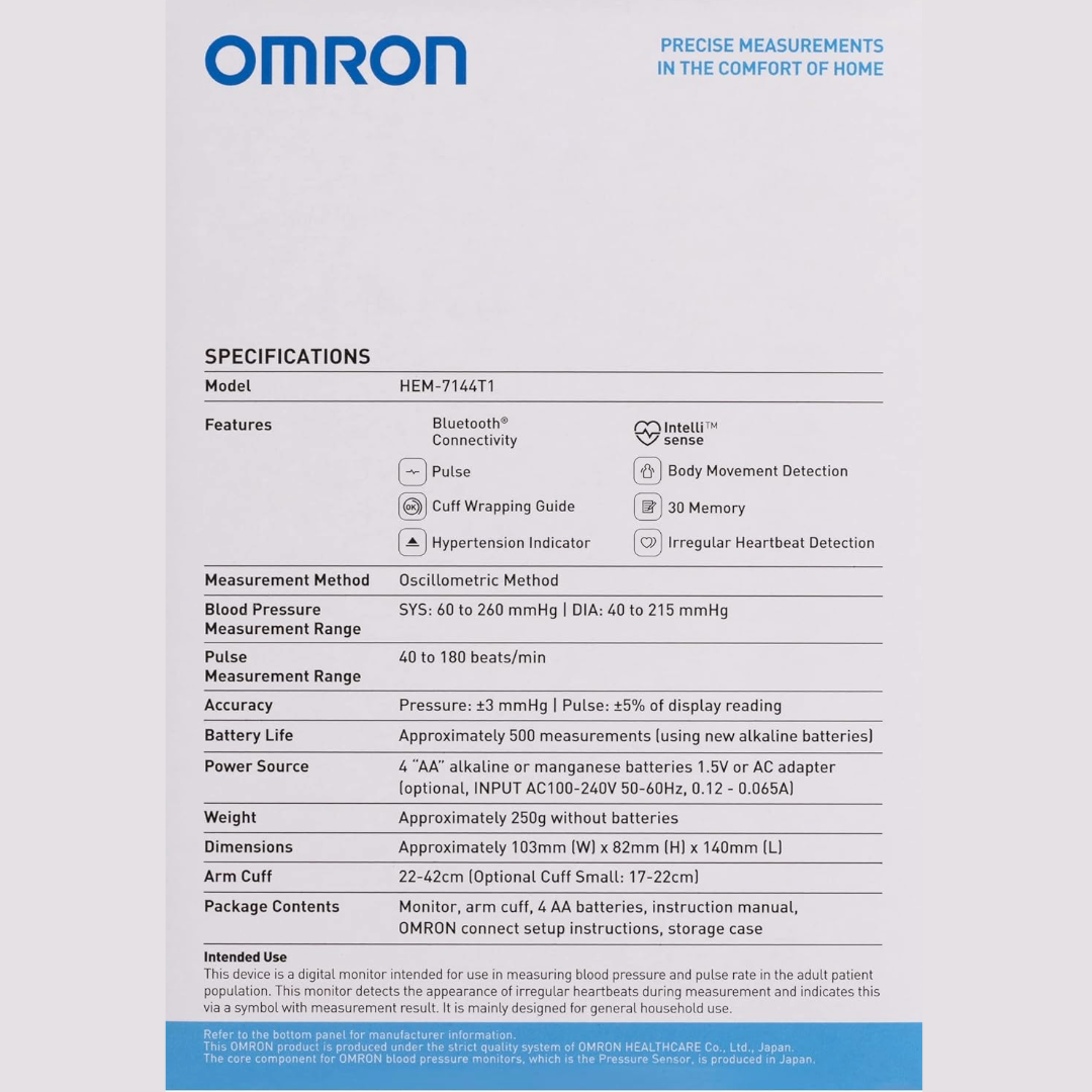 Omron Blood Pressure Monitor