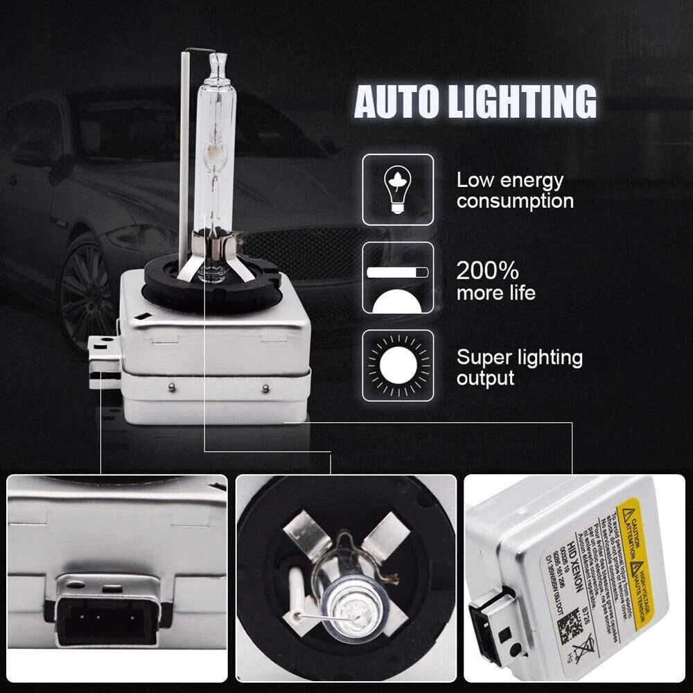 HID Bulb Xenon Car Headlight D1S 4300K Pair