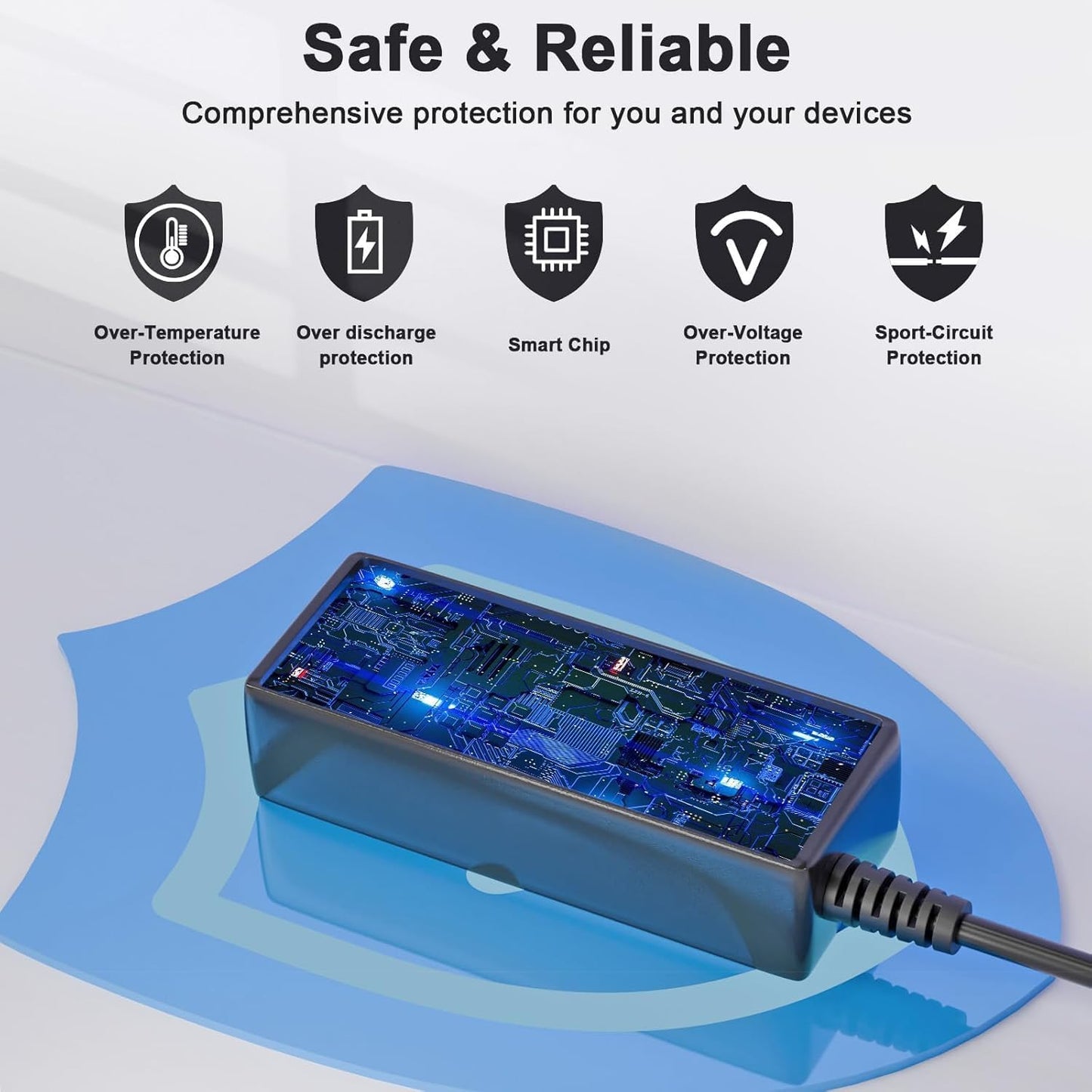 HP Laptop Charger 65W 45W Smart Blue Tip Power Adapter