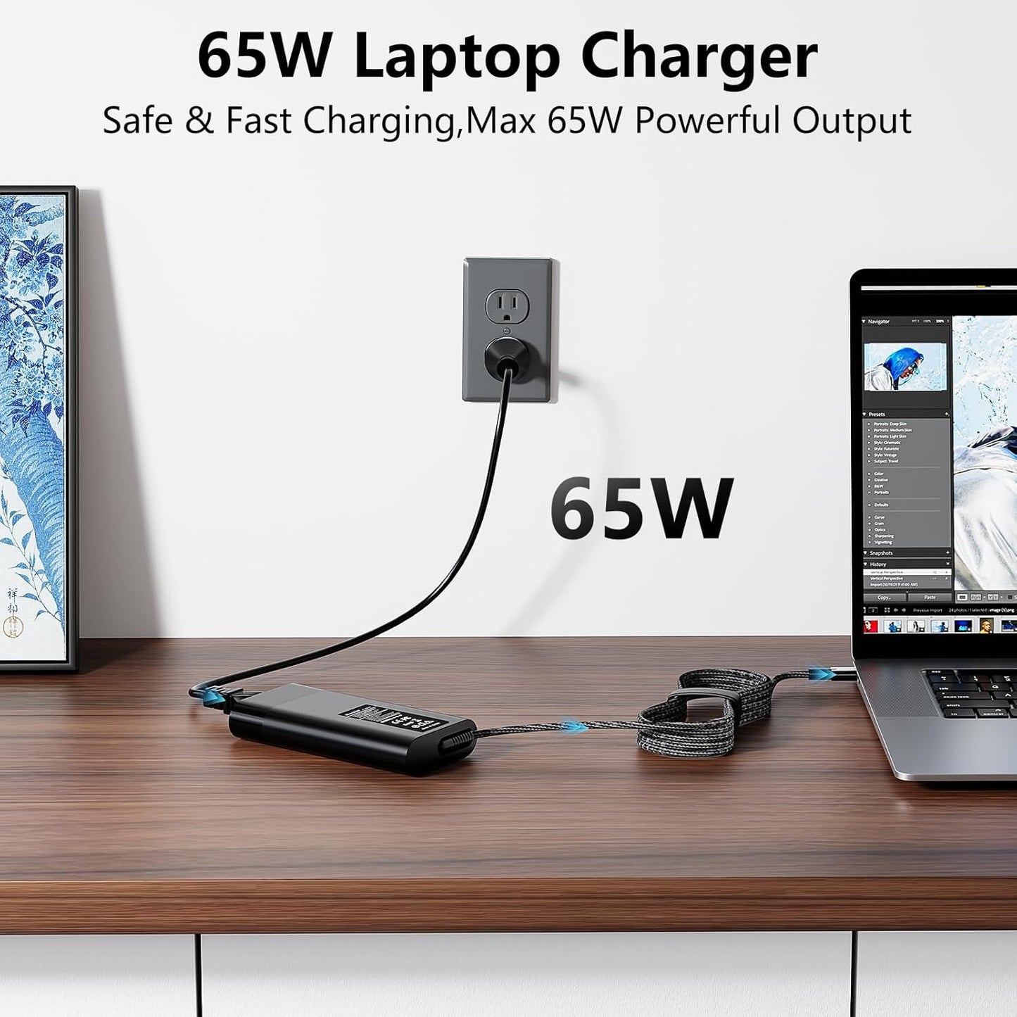 HP Laptop Charger 65W USB C
