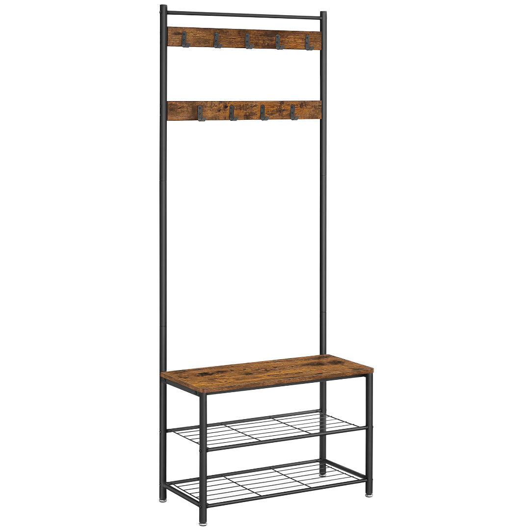 VASAGLE Coat Rack Stand Shoe Rack
