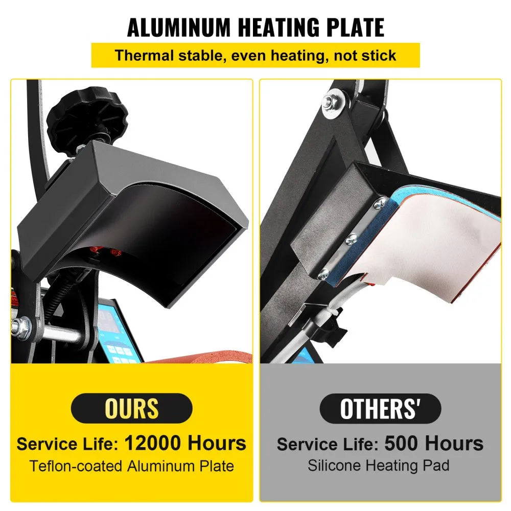 Heat Press Machine for T-Shirts For Cap Hat 550W