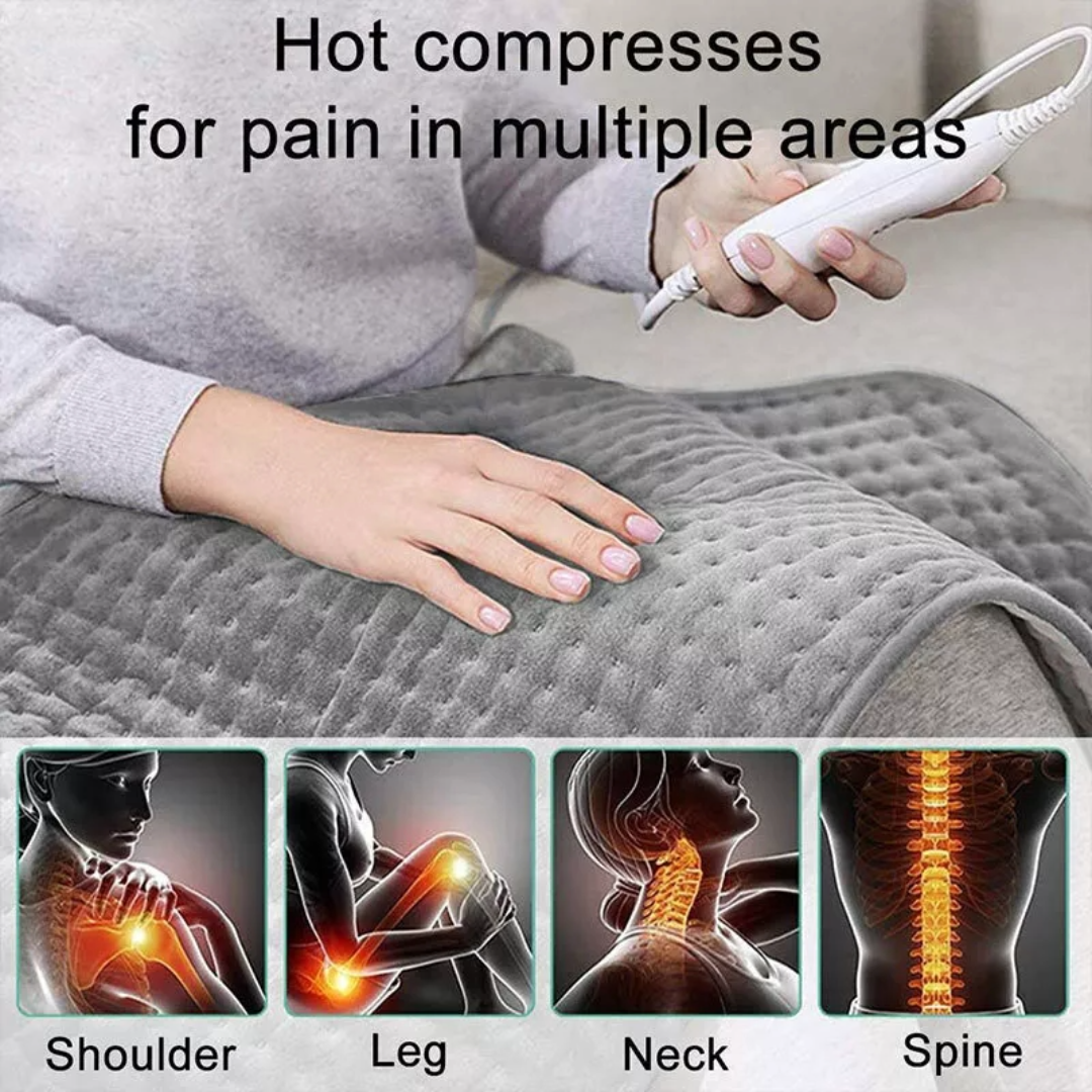 Electric Hot Heated Pad Blanket for Back Pain Muscle Pain Relieve