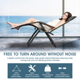 Heavy Duty Folding Zero Gravity Chair Camping Chair Reclining Beach Chair