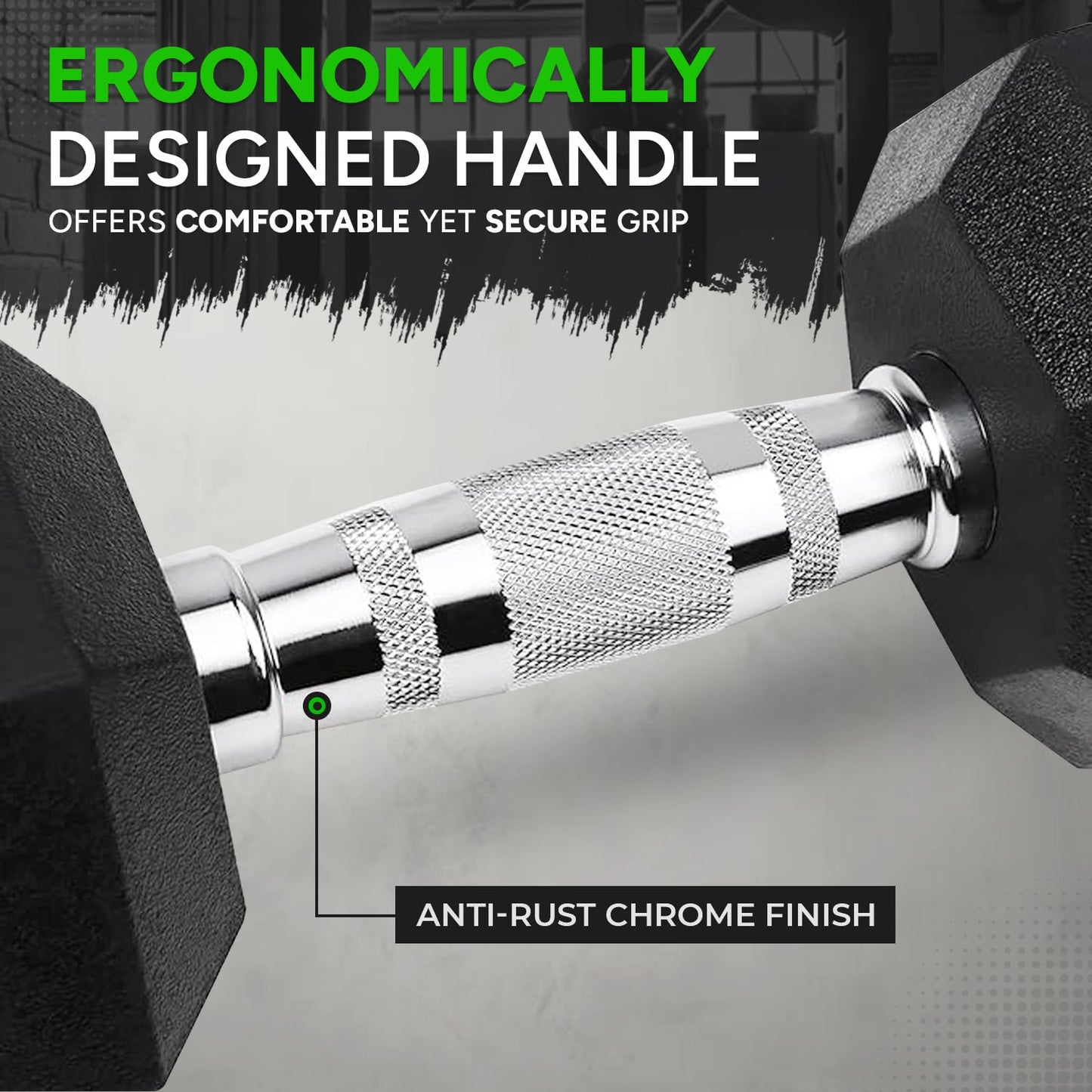 Hex Dumbbell Set - 2 x 7.5kg Hex Weights
