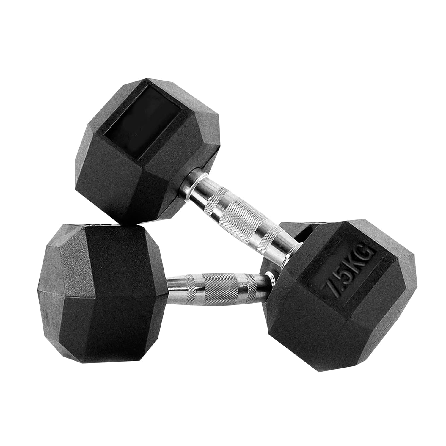 Hex Dumbbell Set - 2 x 7.5kg Hex Weights