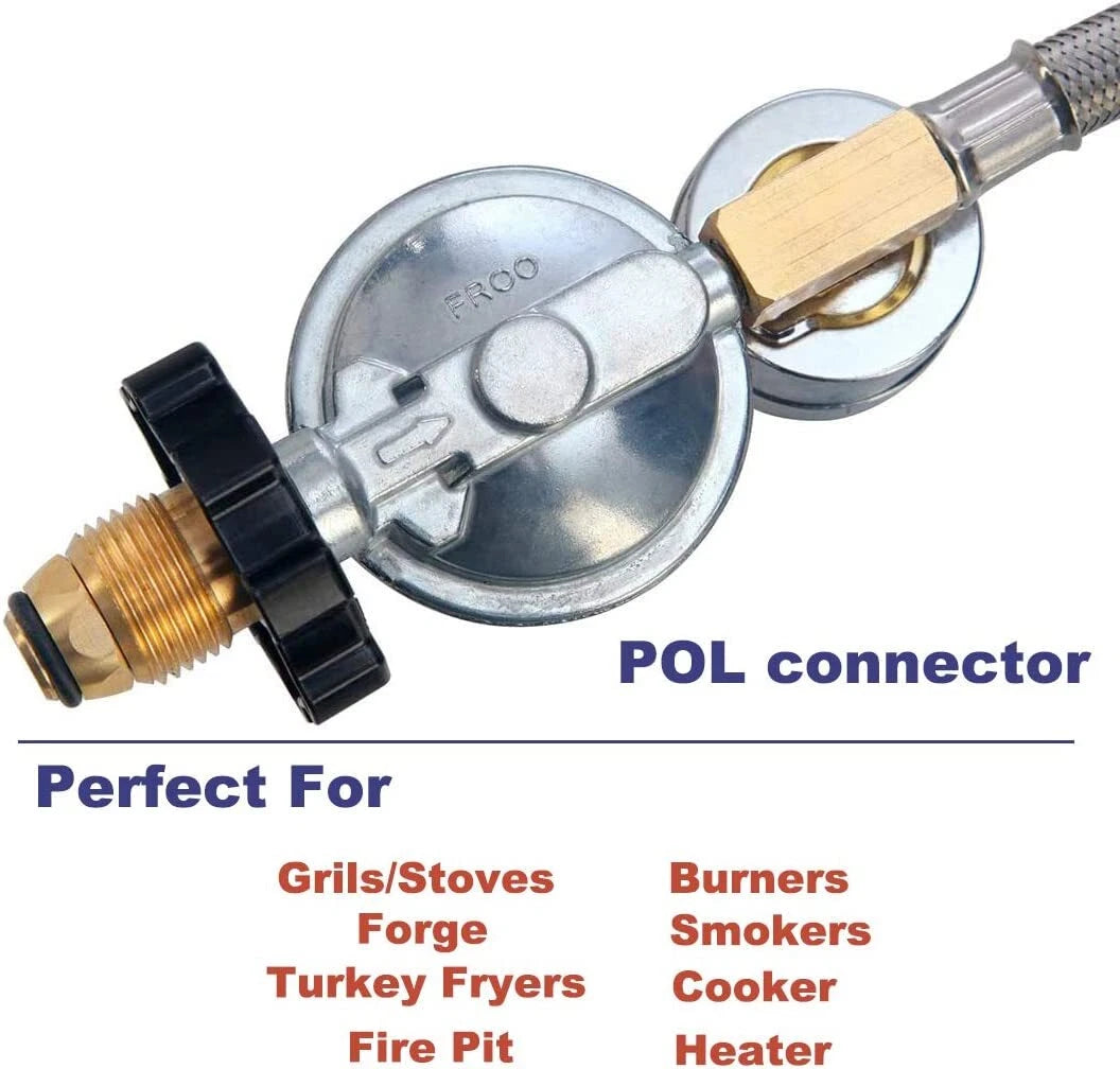 High Pressure Propane Regulator Hose 12ft