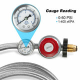 High Pressure Propane Regulator Hose 12ft