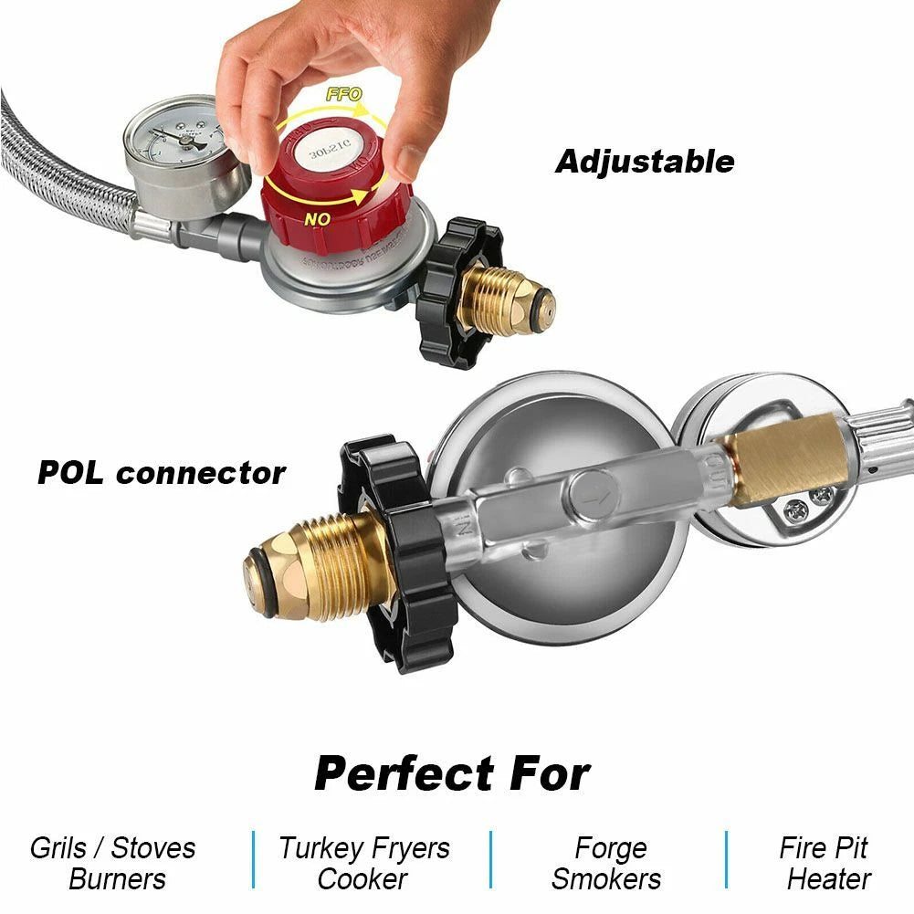 High Pressure Propane Regulator Hose 12ft