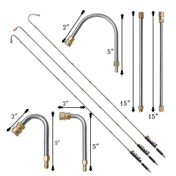 High Pressure Washer Extension Wand Set 10pcs