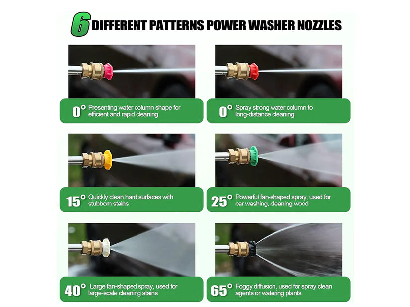 High Pressure Washer Extension Wand Set 10pcs