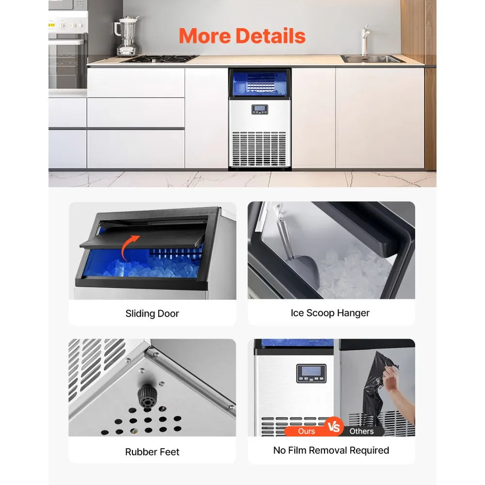 60kg Commercial Ice Cube Maker