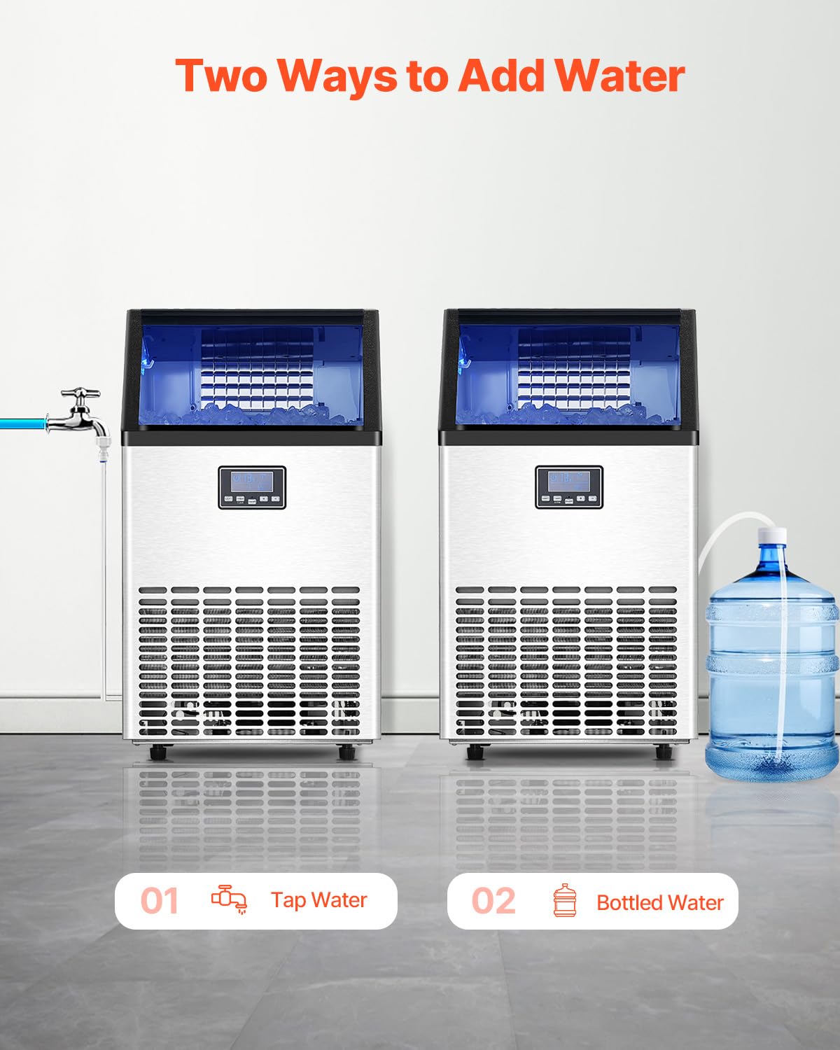 60KG Ice Cube Maker Ice Maker