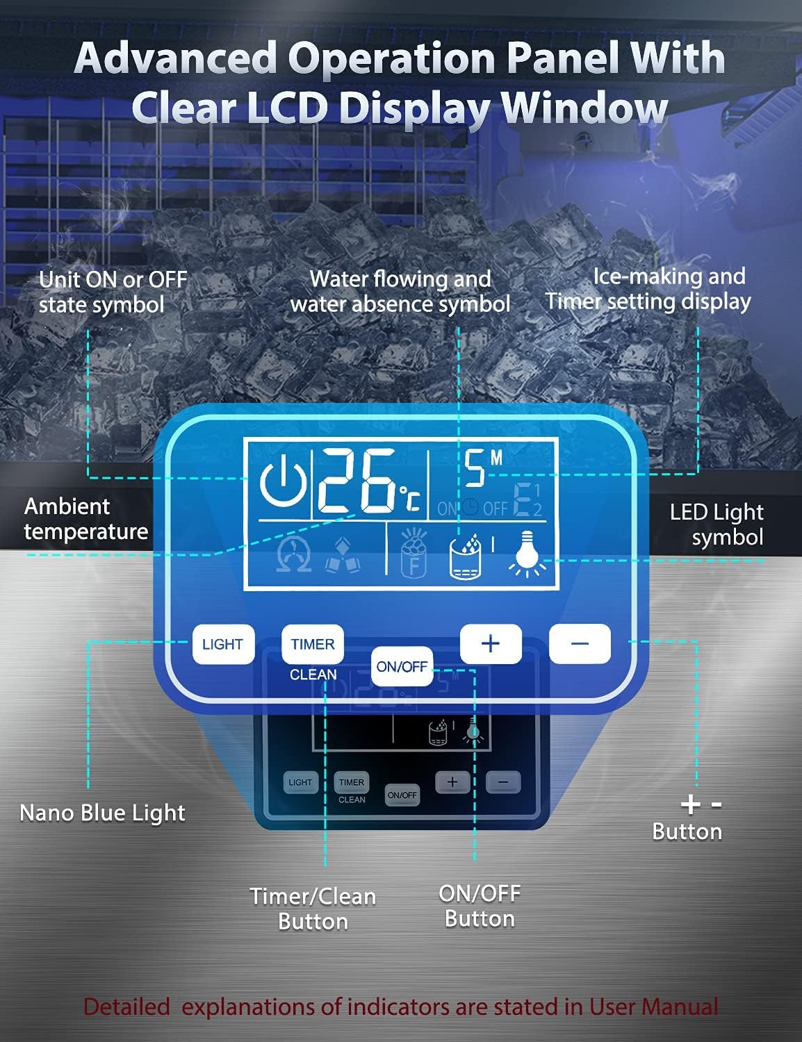 60KG Ice Cube Maker Ice Maker