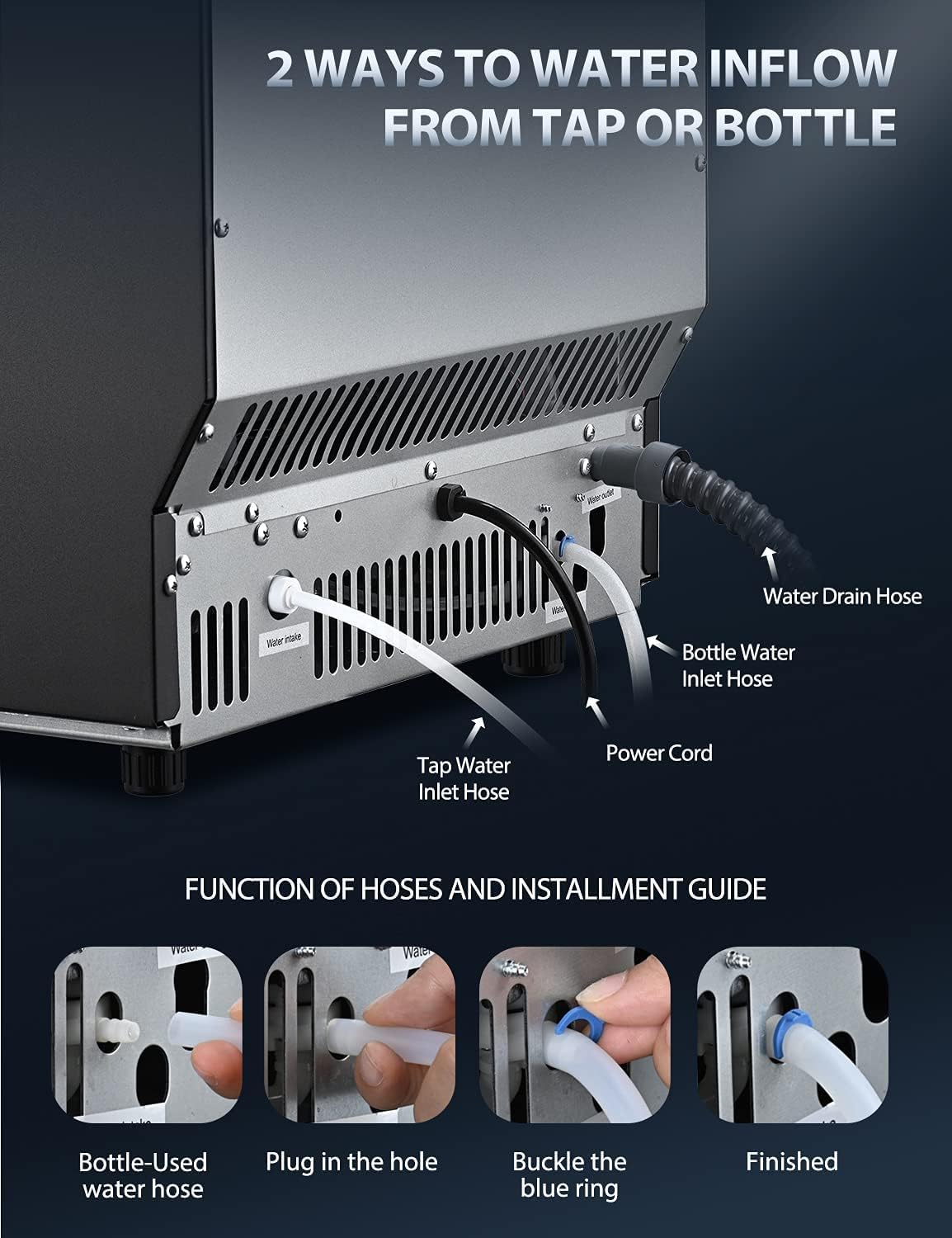 60KG Ice Cube Maker Ice Maker