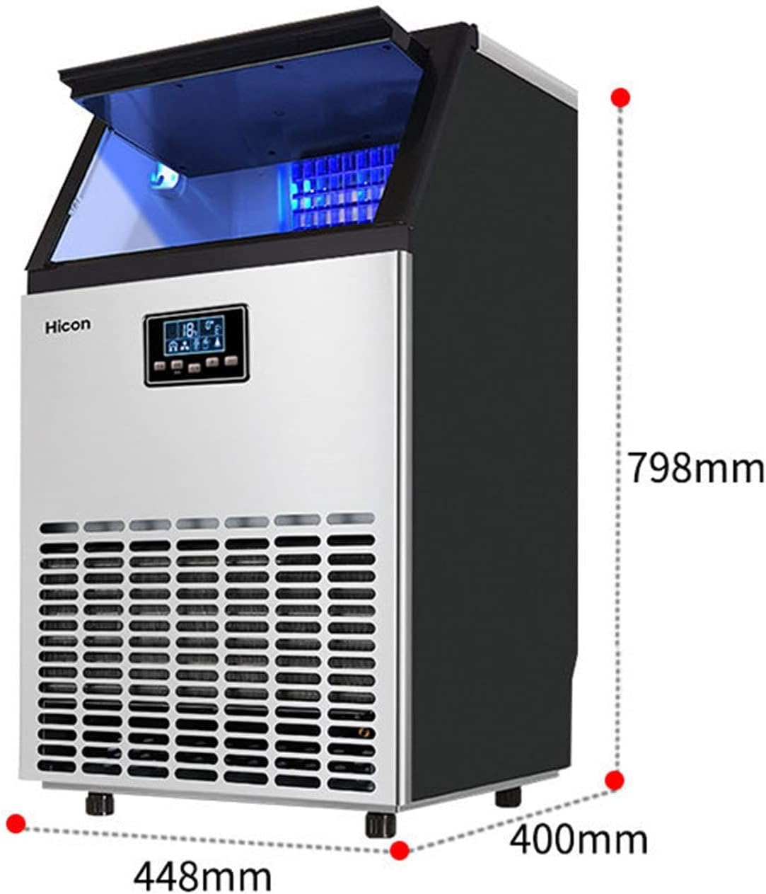 60kg Commercial Ice Cube Maker