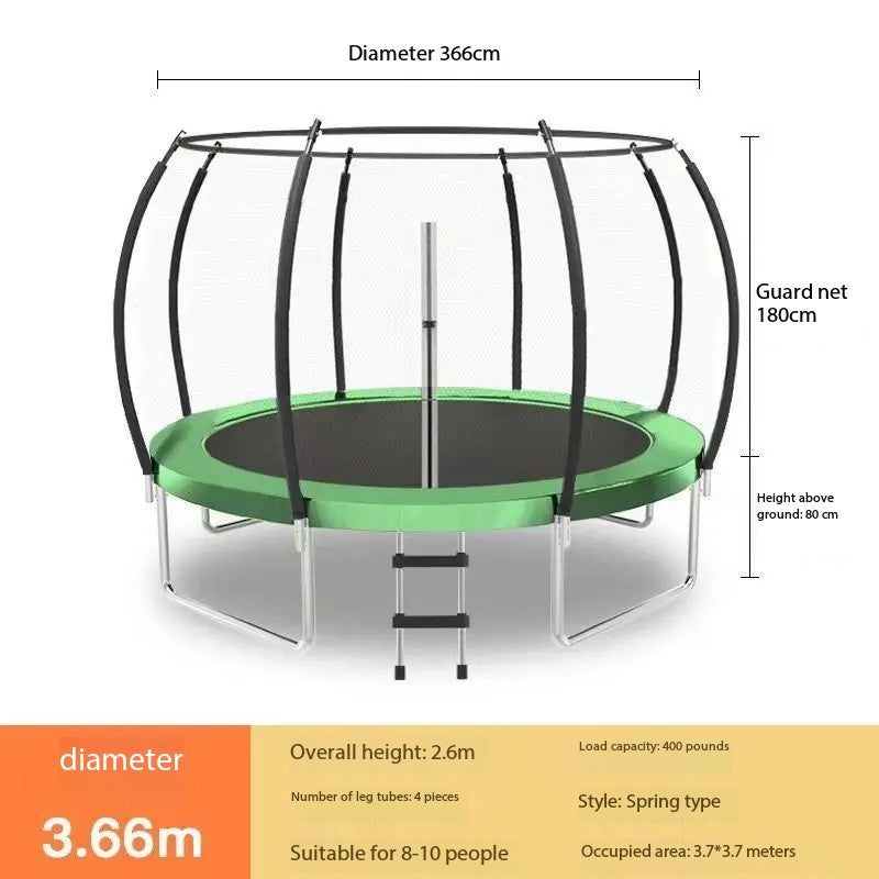 12FT Trampoline Large Kids Tramlopine