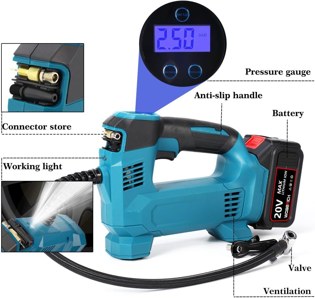 Tyre Inflator Pump Cordless