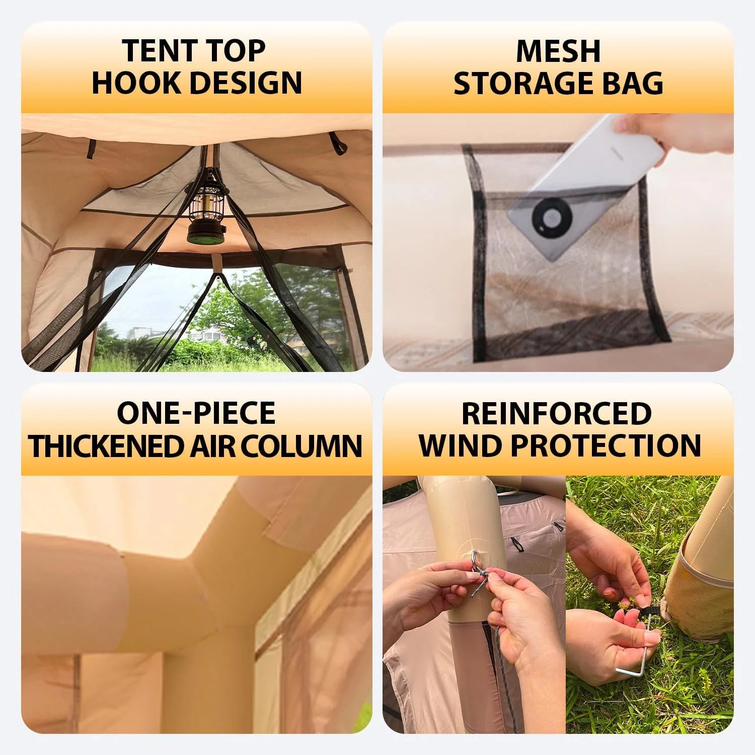 Inflatable Camping Tent with Pump
