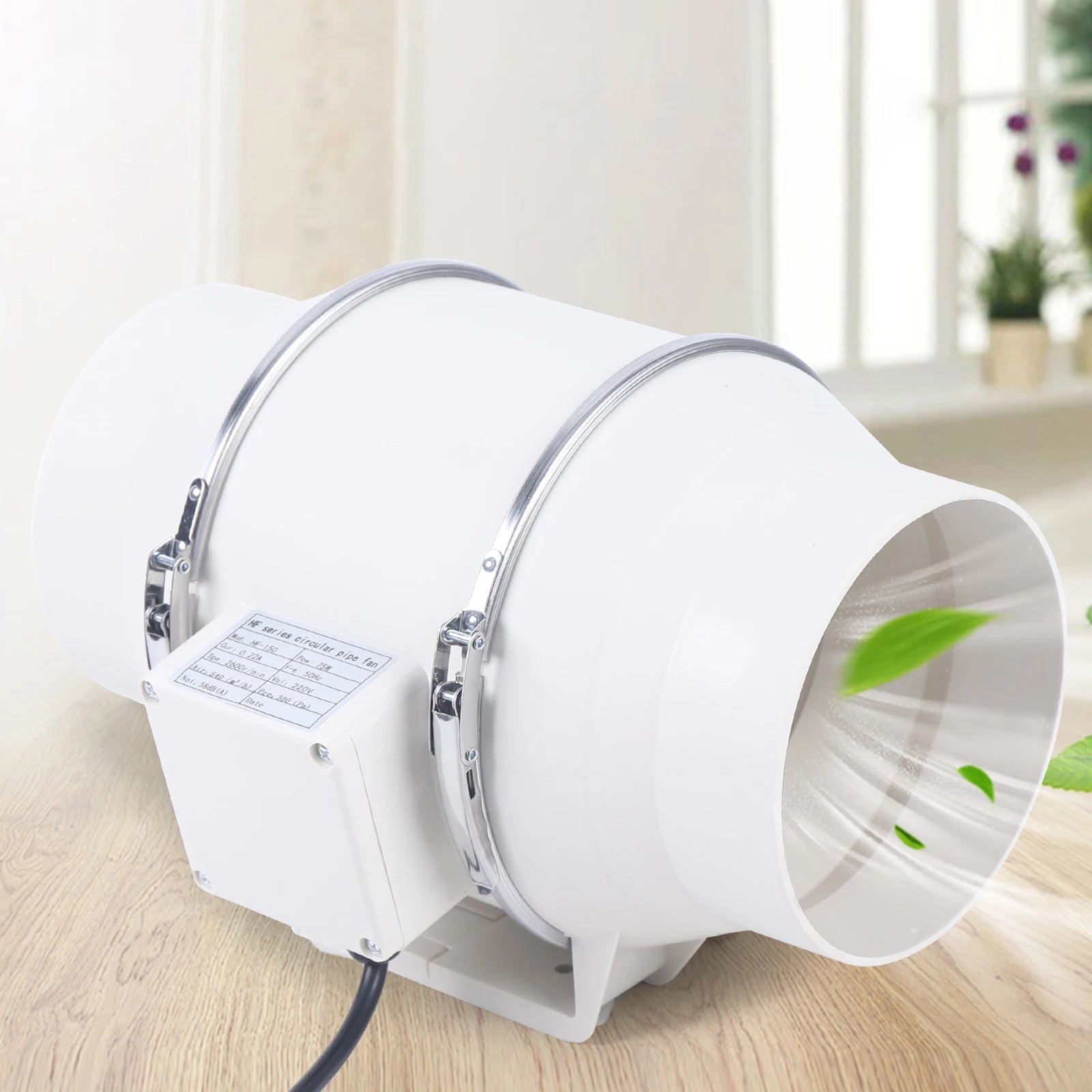 6'' Silent Inline Extractor Fan Exhaust Duct