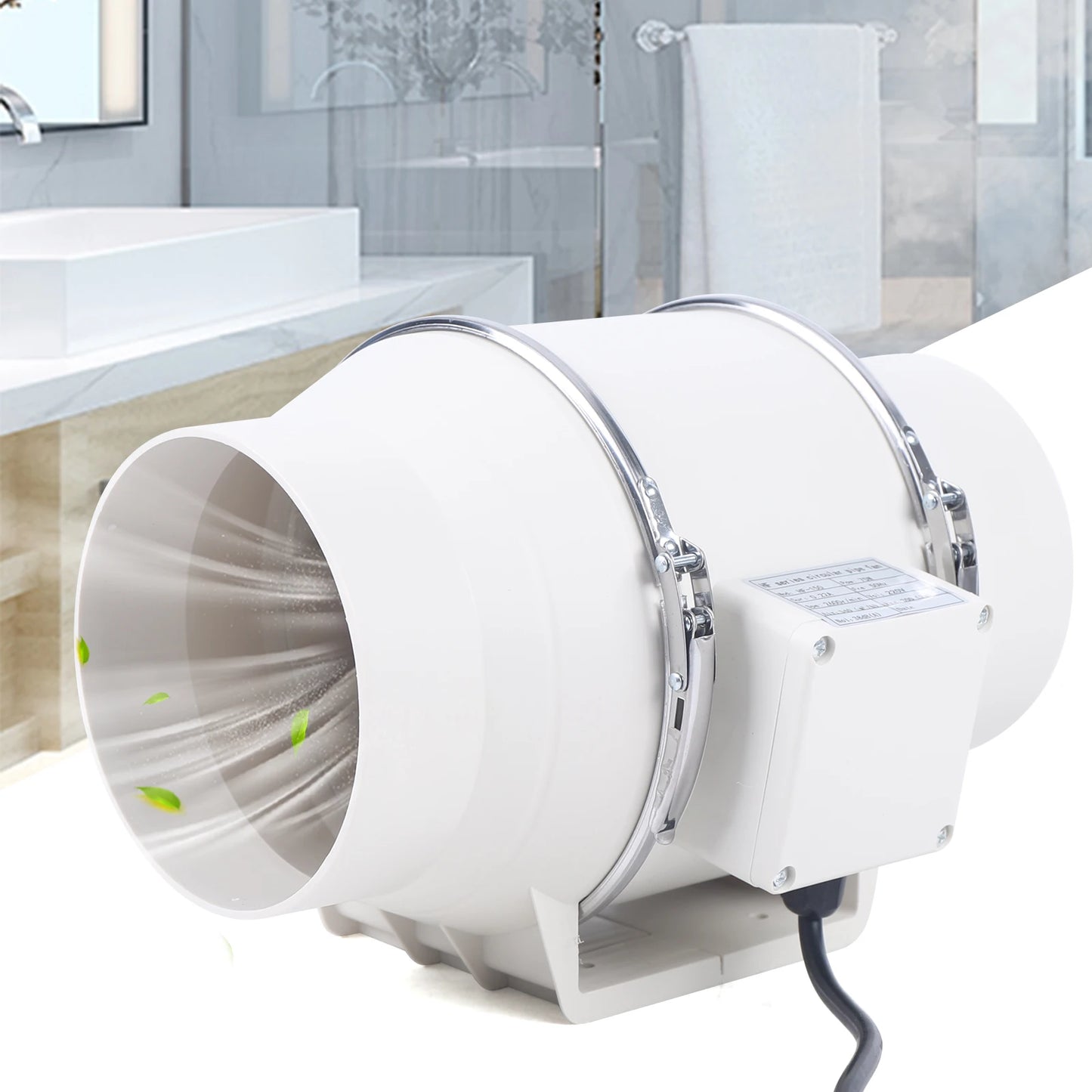 6'' Silent Inline Extractor Fan Exhaust Duct
