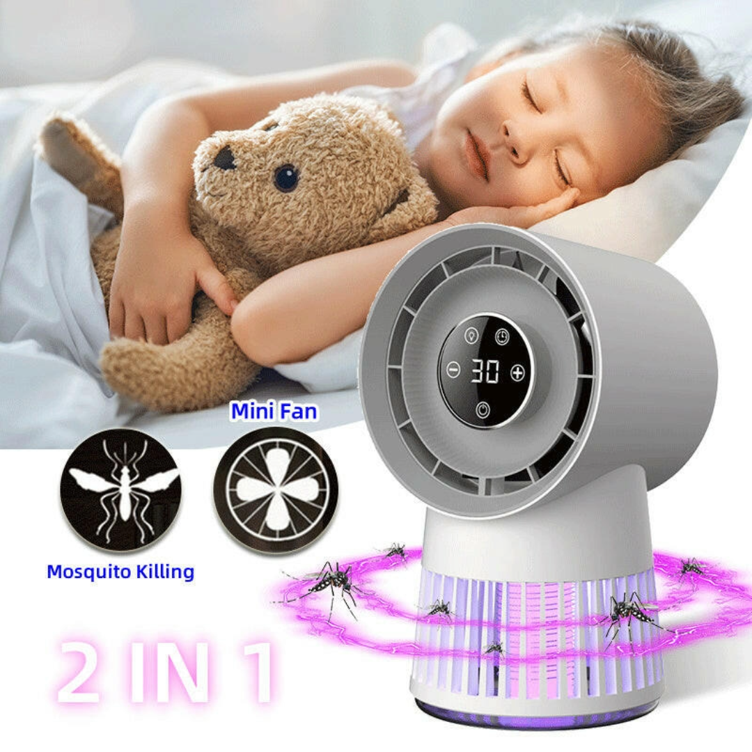 2 in 1 Bug Zapper Desk Fan Bladeless Mosquito Zapper