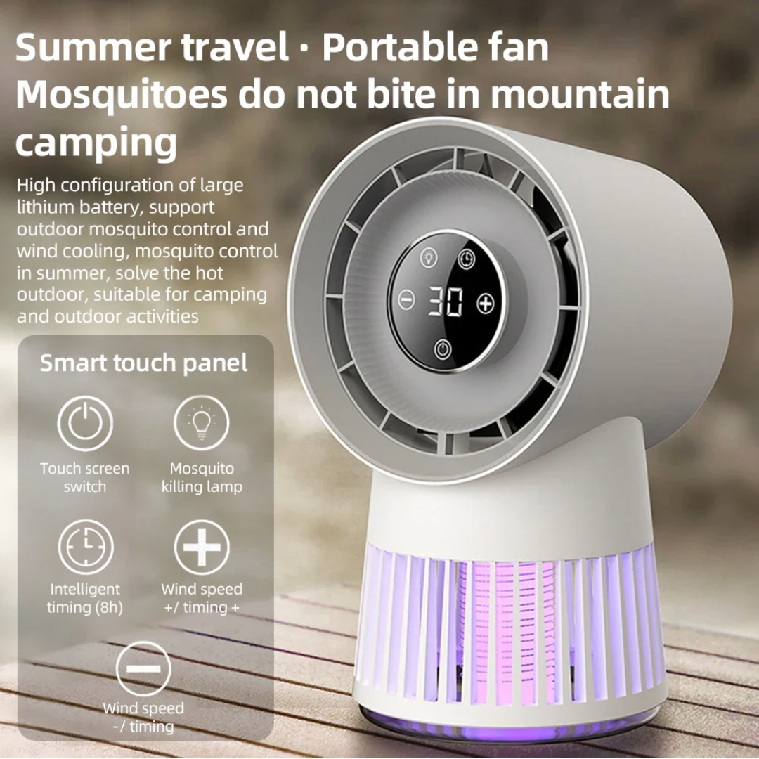 2 in 1 Bug Zapper Desk Fan Bladeless Mosquito Zapper