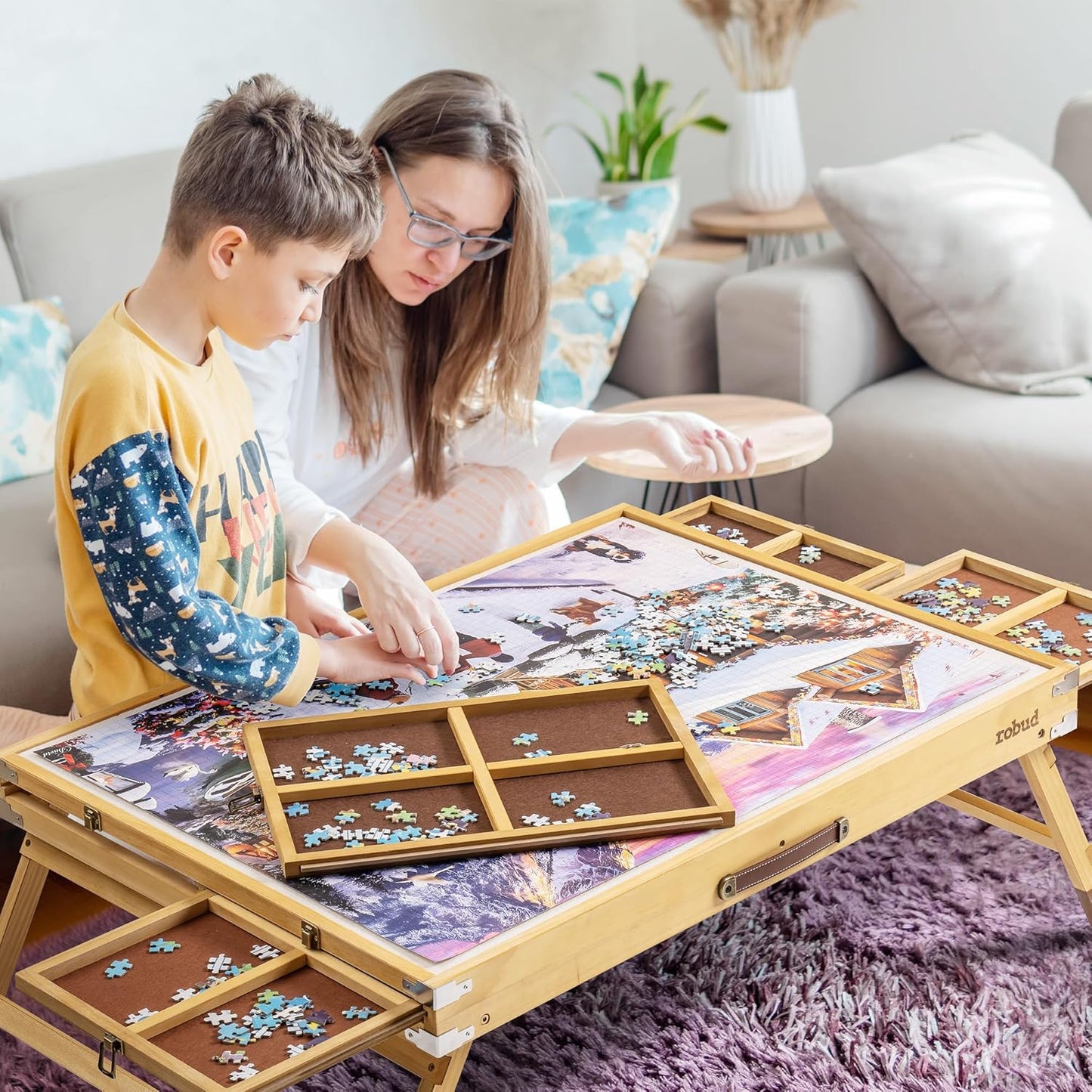 Jigsaw Puzzle Board Wooden