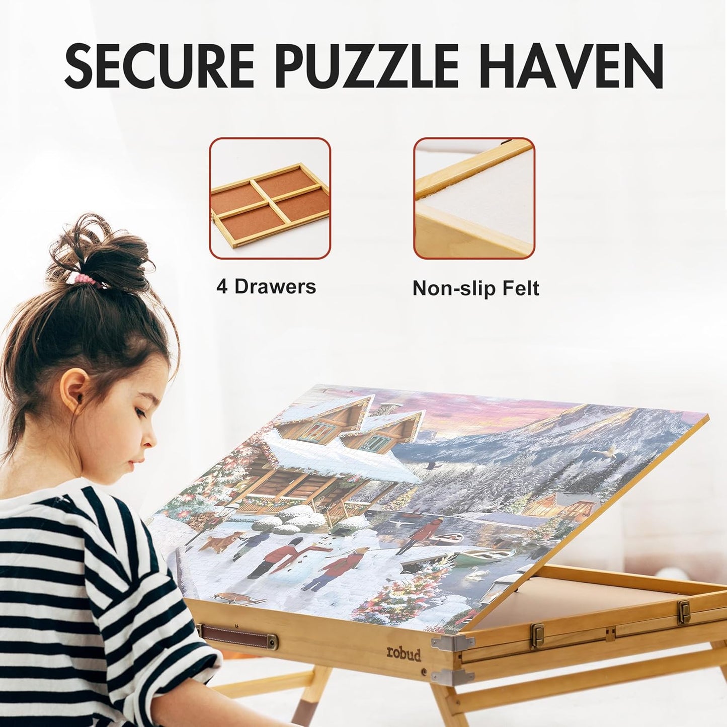Jigsaw Puzzle Board Wooden