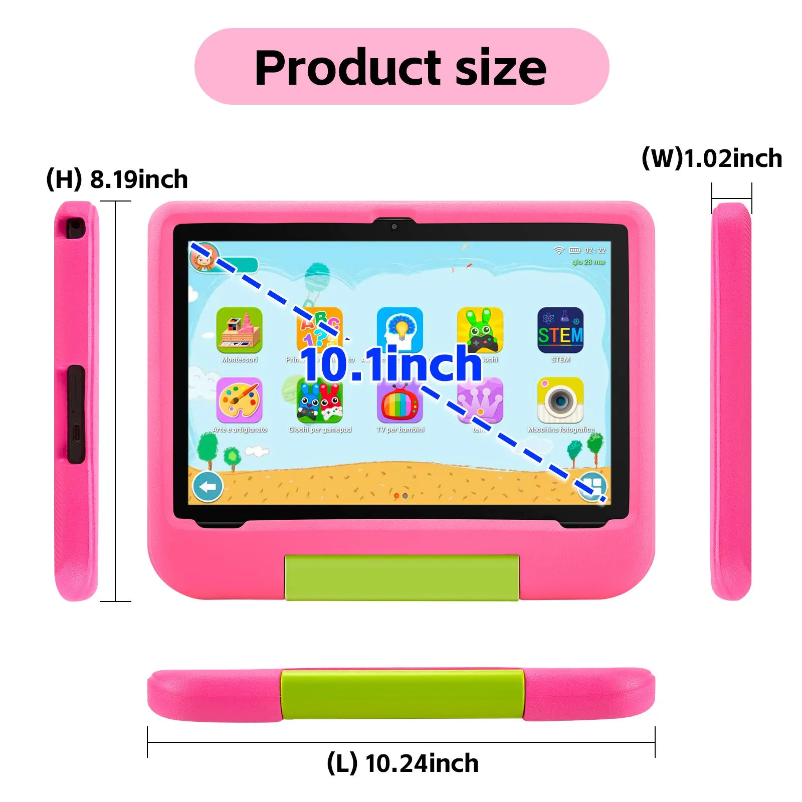 10.1" Android Tablet with Protective Case