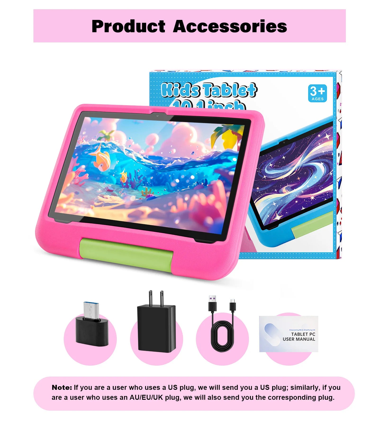 10.1" Android Tablet with Protective Case