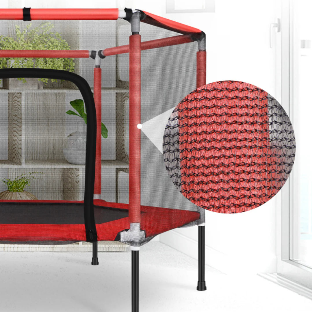 Kid Mini Trampoline for Indoor-Outdoor (Black & Grey)