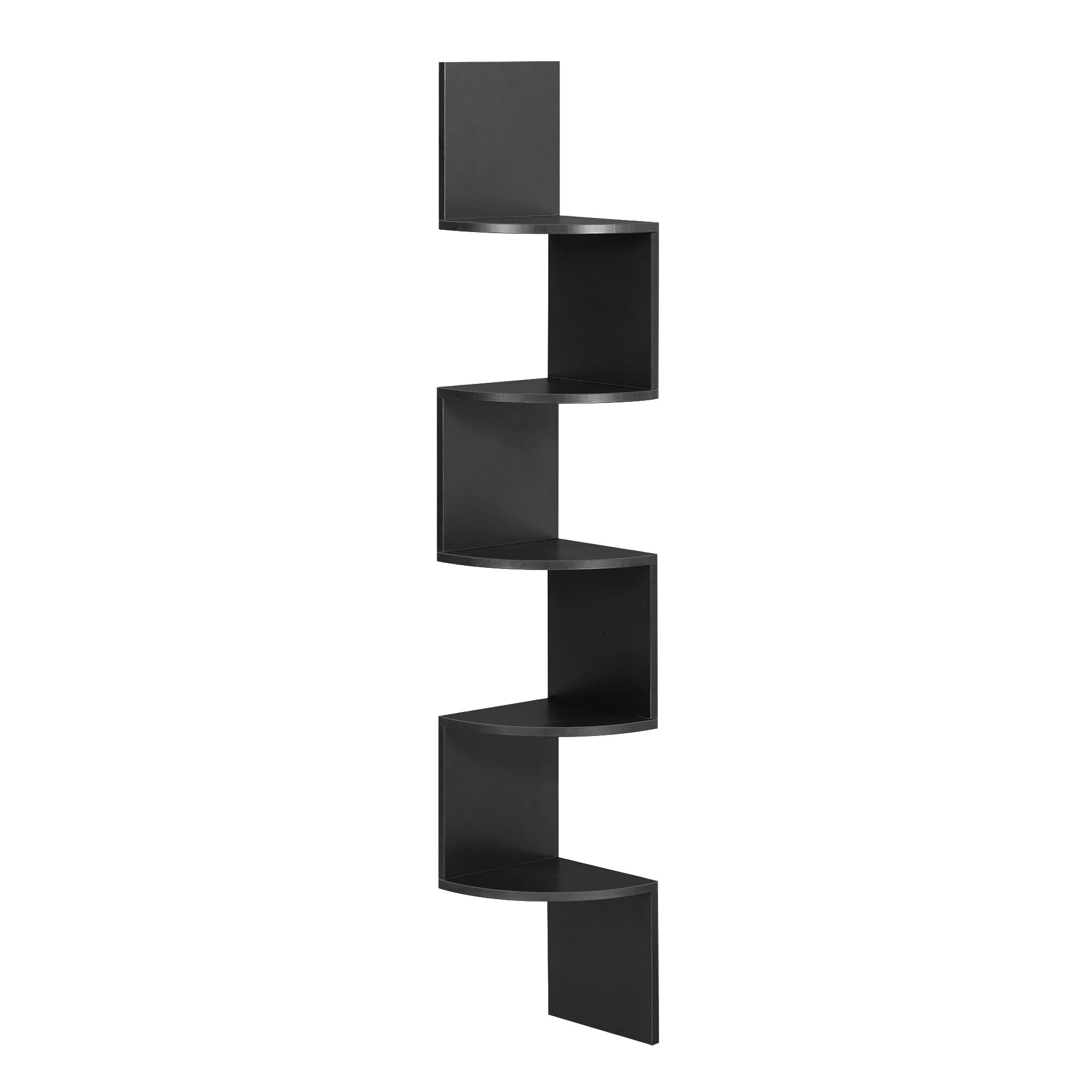 VASAGLE Corner Bookshelf 5-Tier - Black