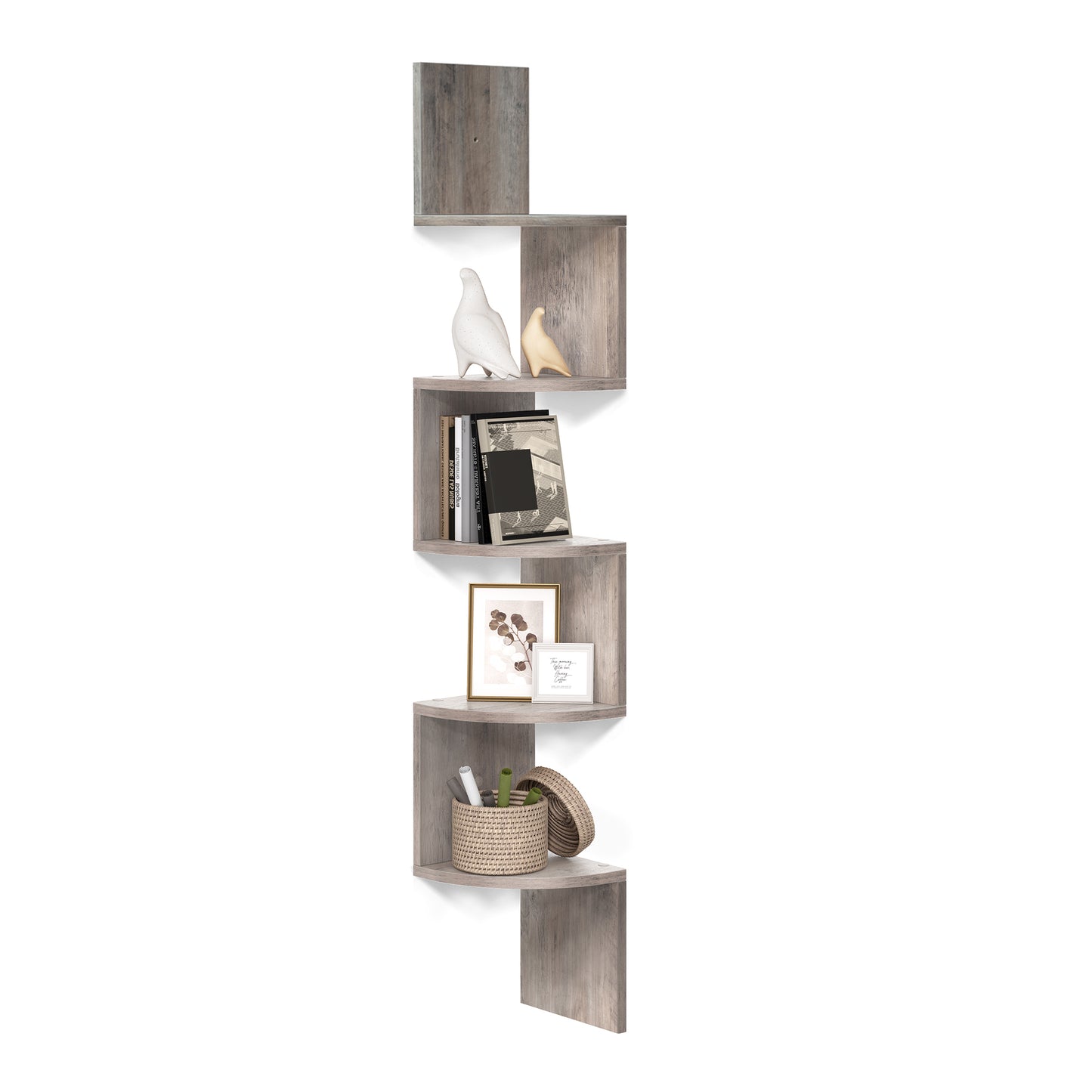 Elegant Bookshelf Corner Shelf