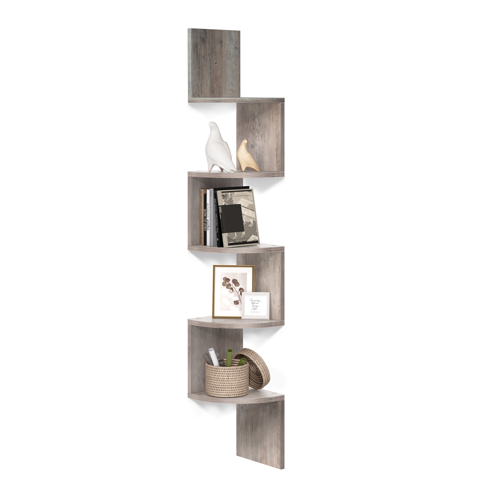 Elegant Bookshelf Corner Shelf