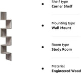 Elegant Bookshelf Corner Shelf