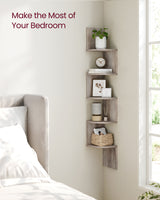Elegant Bookshelf Corner Shelf