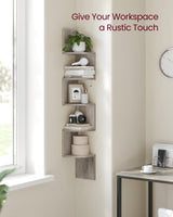 Elegant Bookshelf Corner Shelf