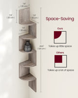 Elegant Bookshelf Corner Shelf