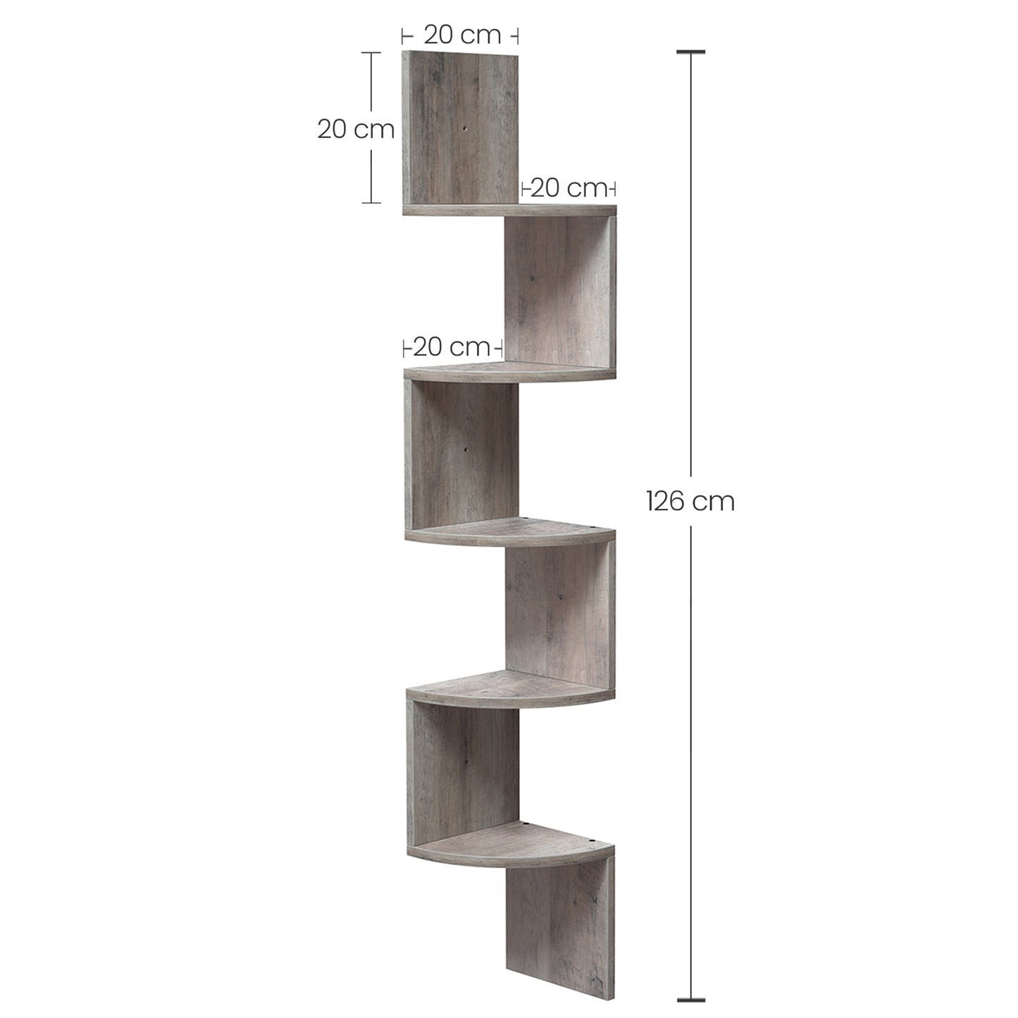 Elegant Bookshelf Corner Shelf