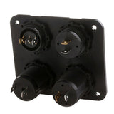 LED Rocker Switch Panel Dual USB