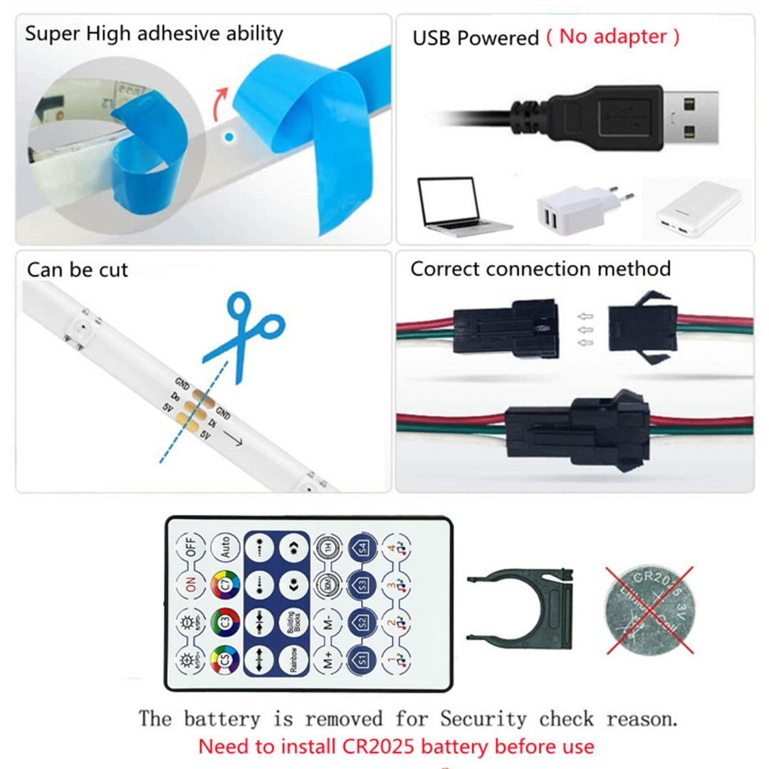 10m LED Strip Light RGB Bluetooth Control