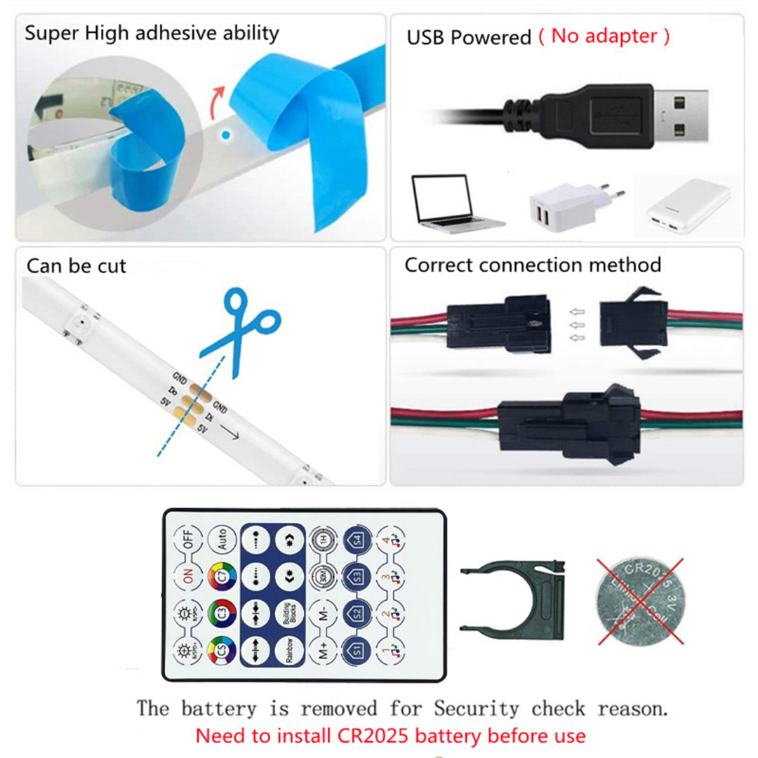 3m LED Strip Light RGB Bluetooth Control