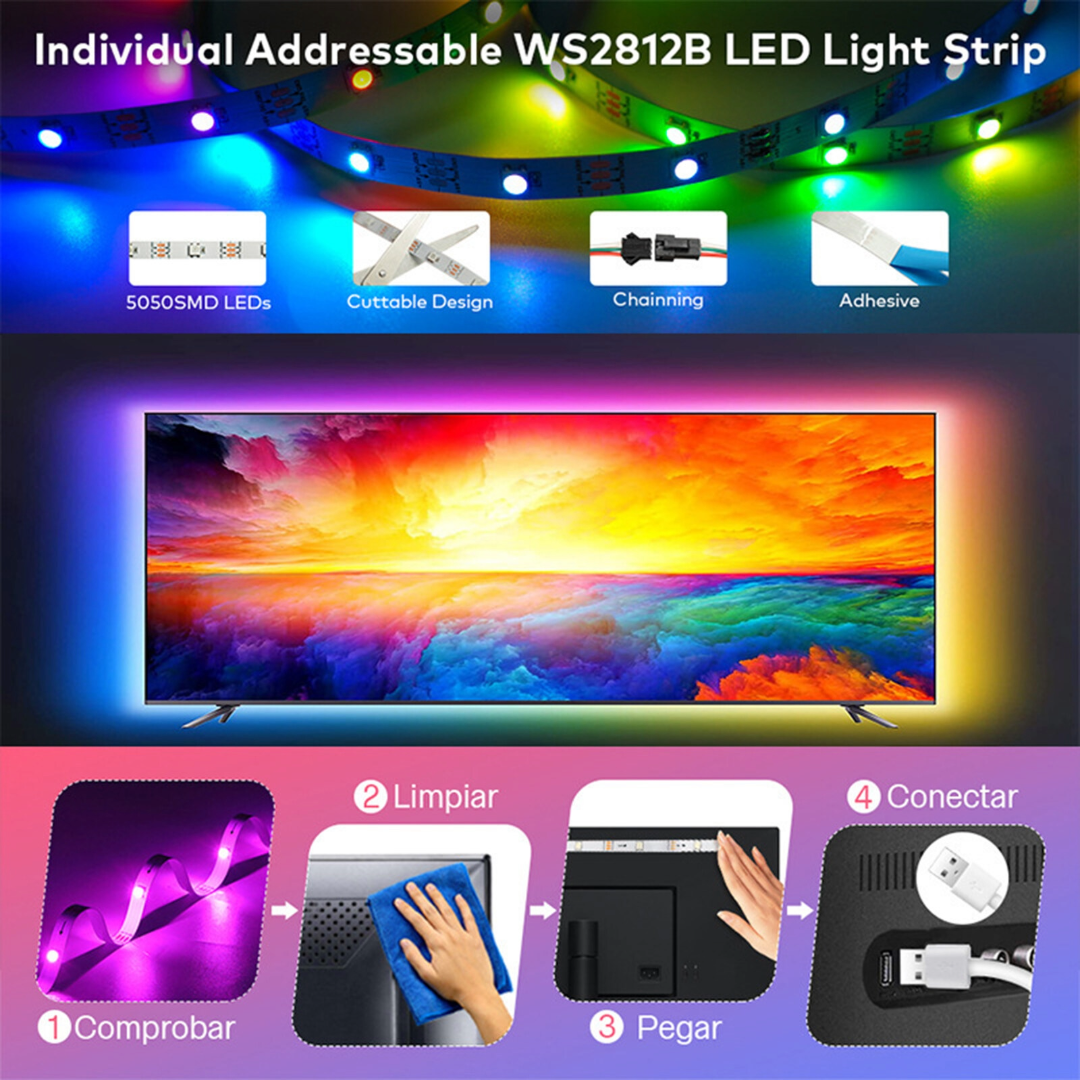 3m LED Strip Light RGB Bluetooth Control